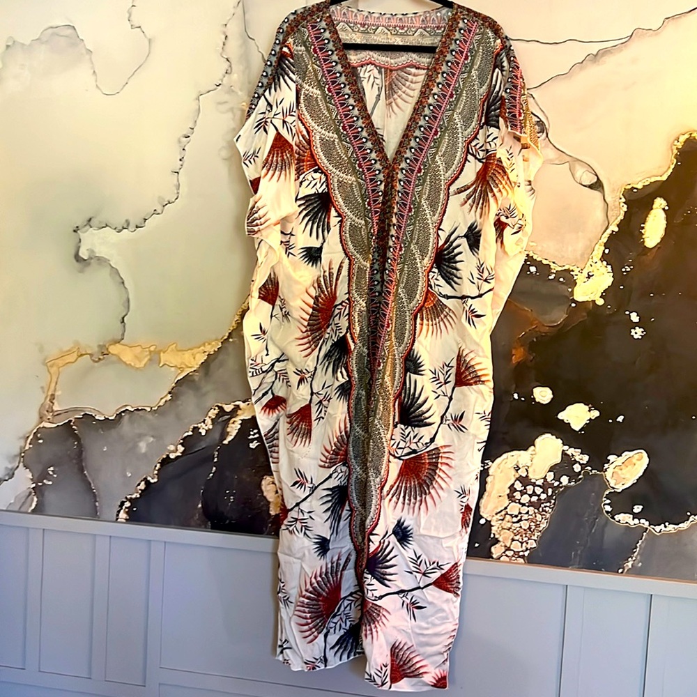 Enery Rose tunic swimsuit coverup